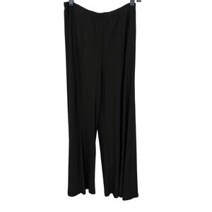 Marina Wide Leg Jersey Pull on Pants Black Size 8